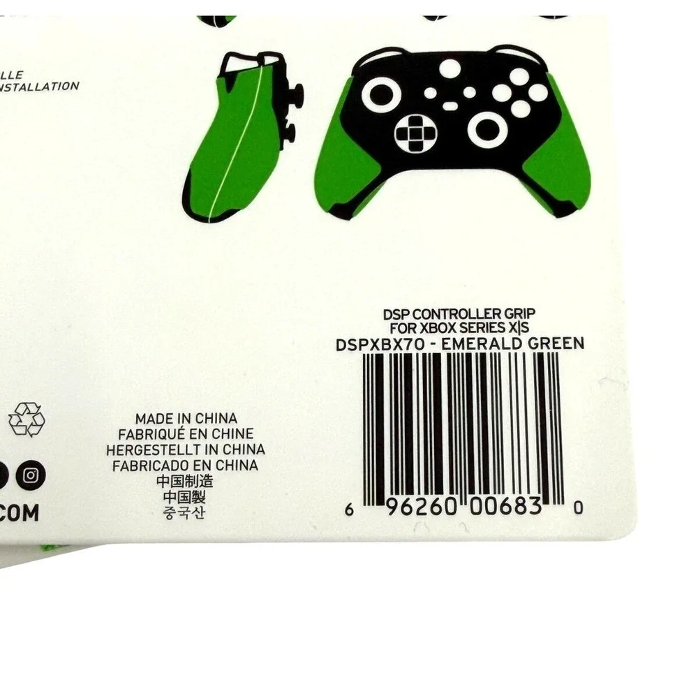 2‎ Pack Lizard Skins DSP Controller Grip Xbox Series X/S Emerald Green 0.5mm NEW